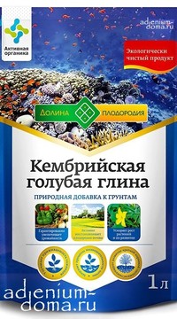 Глина кембрийская голубая (добавка к грунту)