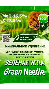 Удобрение Зеленая игла от побурения хвои
